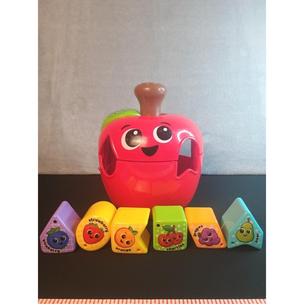LeapFrog Spin & Change Apple Shape Sorter‎ with 6 Blocks Toddler Toy Toy30